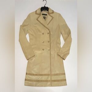 Banana Republic y2k double breasted suede car coat sz M